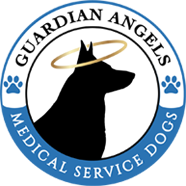 Guardian Angels Medical Service Dogs Logo for Disability Awareness Month